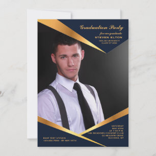 Abstract Frame Vertical Photo Invitation