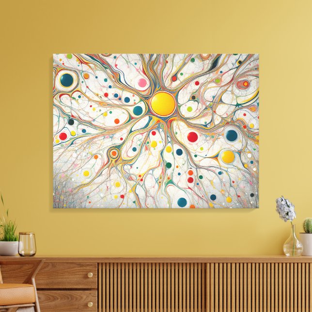 Abstract framework for wall decoration in general canvas print (Insitu(LivingRoom))