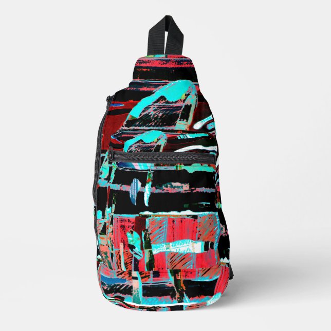 Abstract Freedom – Artistic Crossbody Bag (Front)