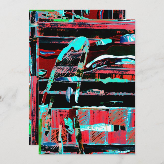 Abstract Freedom – Custom Flat Invitation (5" x 7" (Front/Back)