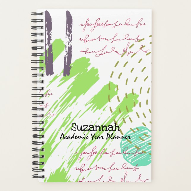 Abstract Freehand Doodle Planner (Front)