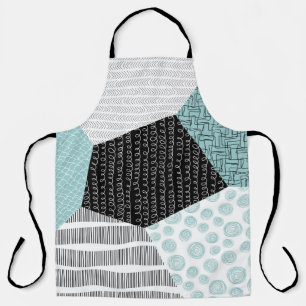 Abstract Freehand Drawing: Artistic Background. Apron