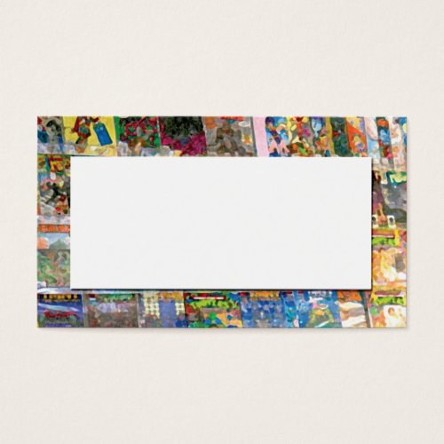 abstract from comic book store business card template