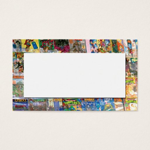 Customizable abstract from comic book store business card template
