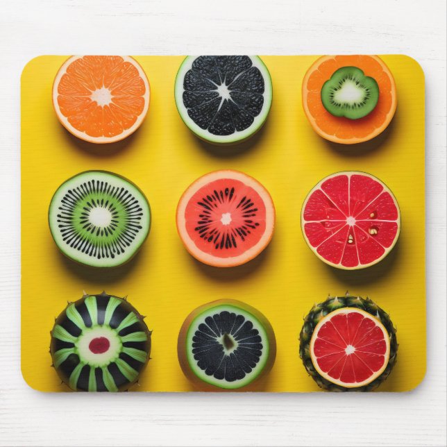 Abstract Fruit Colors Mouse Pad (Front)