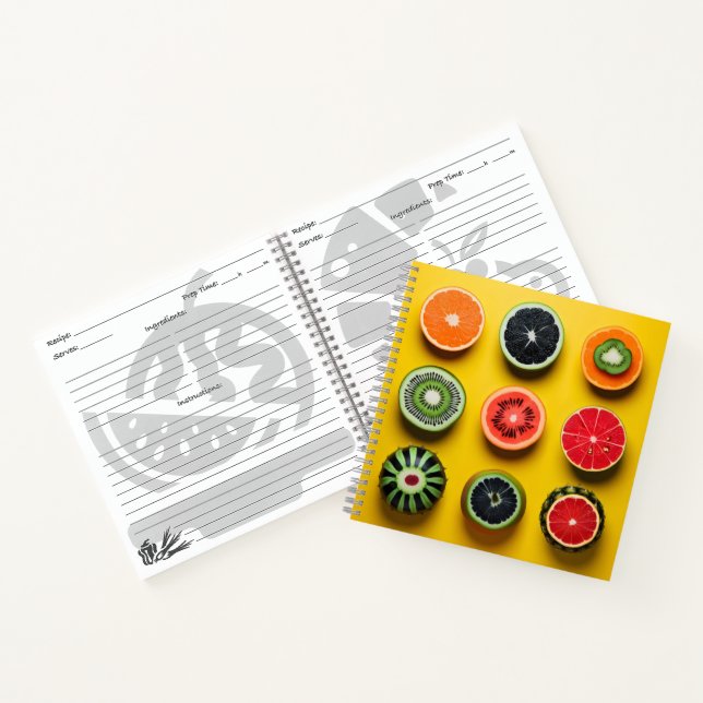 Abstract Fruit Colors Notebook (Inside)
