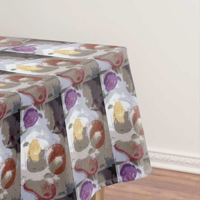 Abstract Fruit Motif Tablecloth (In Situ)
