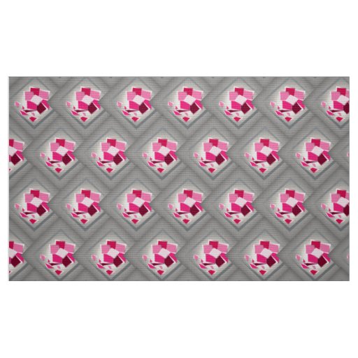 Abstract fuchsia flower fabric