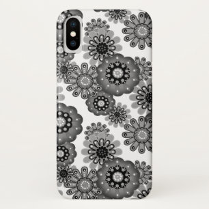 Abstract fun cartoon flowers floral kids scandinav iPhone x case
