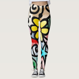 Abstract Fun colorful Leggings