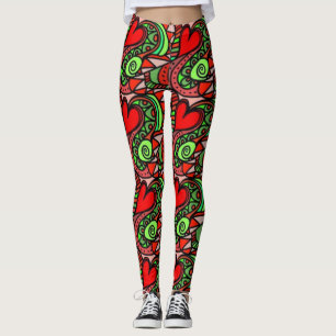 Abstract Fun Colorful Leggings