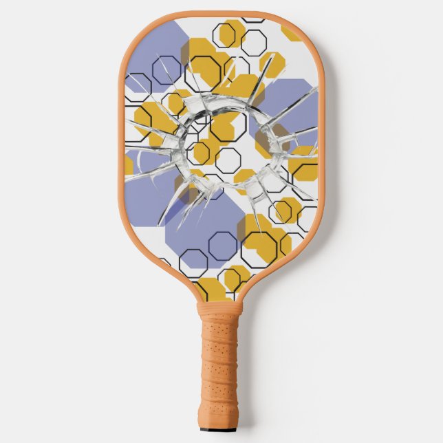 abstract fun design pickleball paddle (Back)