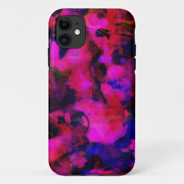 Abstract Funky Bright Colours Art Phone Case (Back)