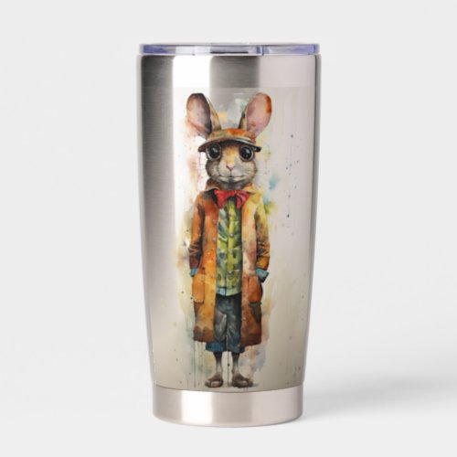 Abstract Funky Male Mouse Insulated Tumbler