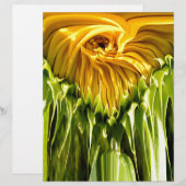 Abstract funky retro Sunflower, scared geometry (Front/Back)
