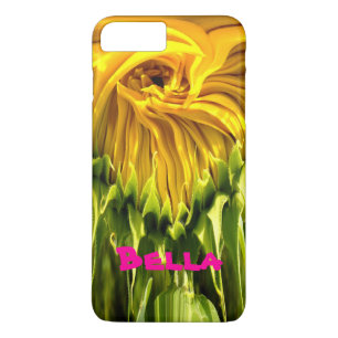 Abstract funky retro Sunflower, scared geometry  iPhone 8 Plus/7 Plus Case