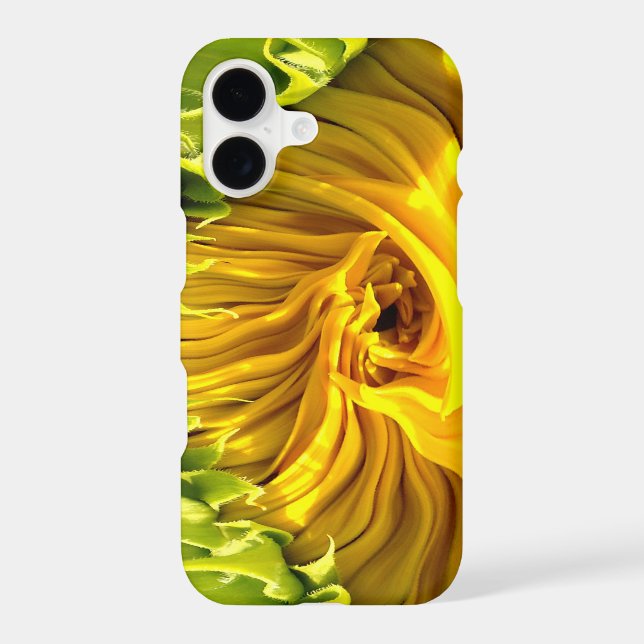 Abstract funky retro Sunflower, scared geometry  Iphone Case (Back)
