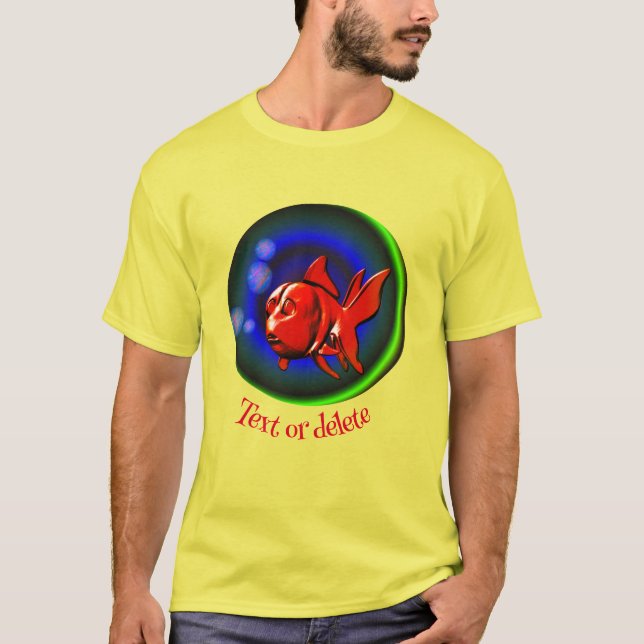 Abstract Funny Red Goldfish Personalized T-Shirt (Front)