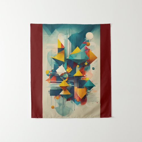 Abstract Fusion Creativity Unleashed Tapestry