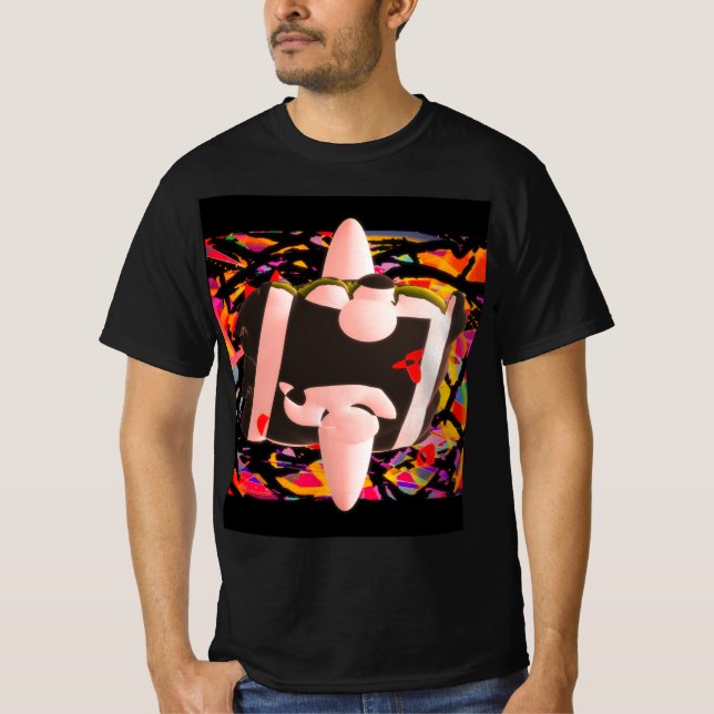 abstract futuristic design T-Shirt (Front)