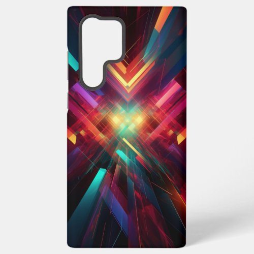 Abstract Futuristic Sci_Fi Colorful Geometric Samsung Galaxy S22 Ultra Case