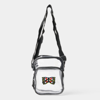 Abstract G132 Clear Crossbody Bag