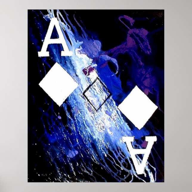 ABSTRACT GALAXY ACES OF DIAMONDS POSTER (Front)