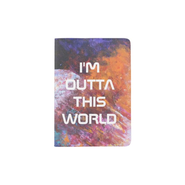 Abstract Galaxy Birth Painting  Passport Holder (Front)