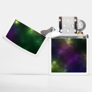Abstract Galaxy Constellations Digital Art: I Zippo Lighter