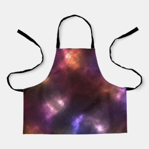 Abstract Galaxy Constellations Digital Art: II Apron