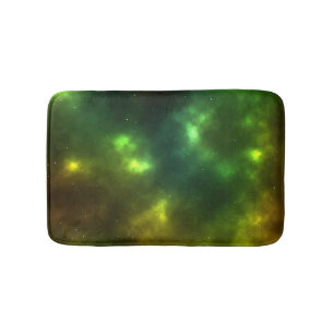 Abstract Galaxy Constellations Digital Art: IV Bath Mat