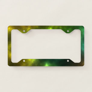 Abstract Galaxy Constellations Digital Art: IV License Plate Frame