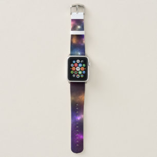 Abstract Galaxy Constellations Digital Art: V Apple Watch Band