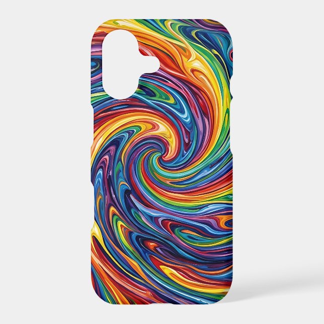 Abstract Galaxy Nebula Rainbow iPhone Cases (Back)