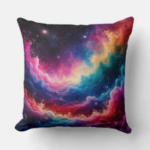 Abstract Galaxy Scene Throw Pillow