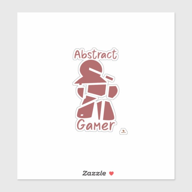 Abstract Gamer Fun Broken Meeple Board Game Love Sticker (Sheet)