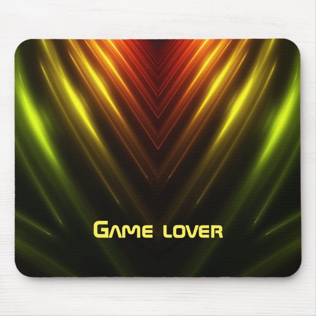 Abstract gamer space lover mouse pad (Front)
