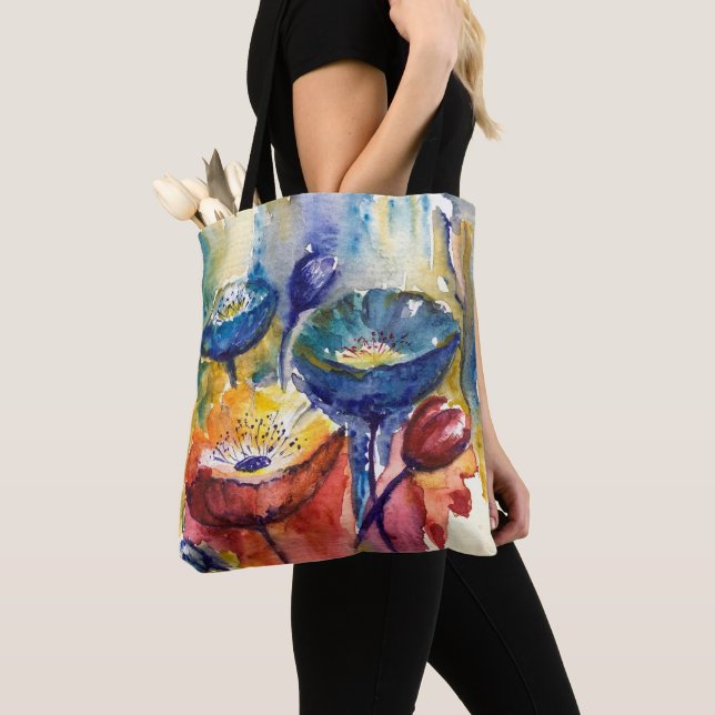 Abstract Garden All-Over-Print Tote  Bag (Close Up)