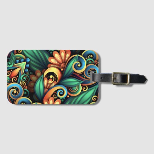 Abstract Garden Art Luggage Tag