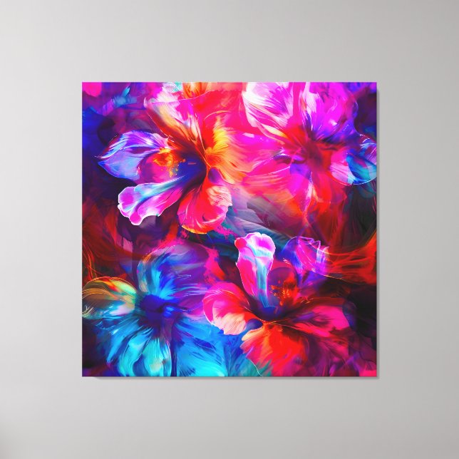 Abstract Garden Bloom Canvas Print (Front)