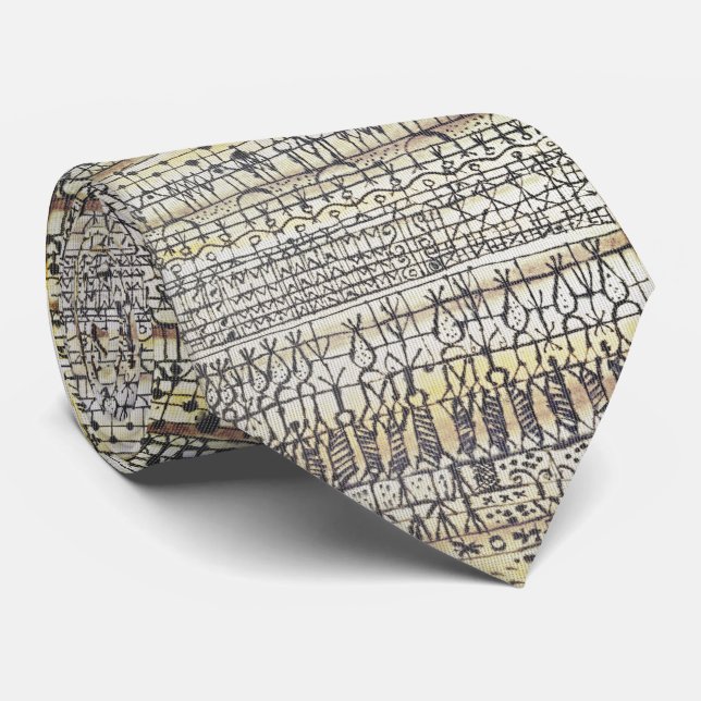 Abstract Garden – Whimsical Study Neck Tie (Rolled)