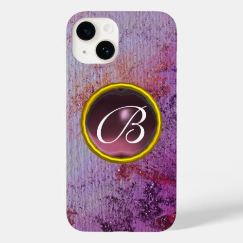 ABSTRACT GEM MONOGRAM purple Case_Mate iPhone 14 Case