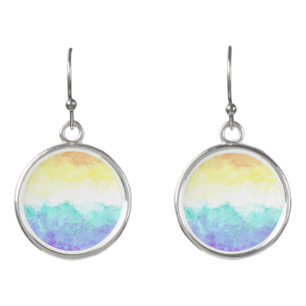 Abstract Genderfaun Pride Flag Earrings