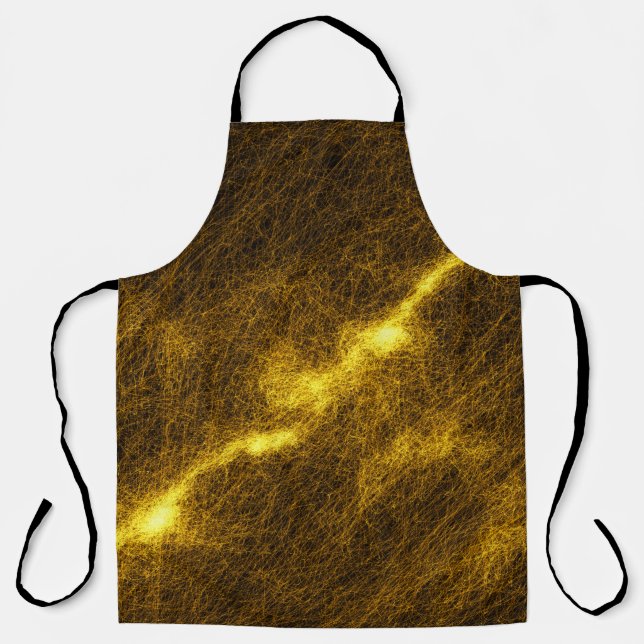 Abstract generated vintage pattern grunge graphic  apron (Front)