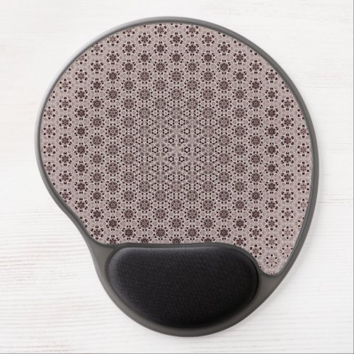Abstract generative lacy pastel pink morph pattern gel mouse pad
