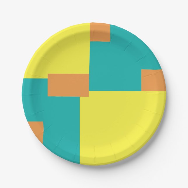 Abstract Geometric 020515 Paper Plates (Front)