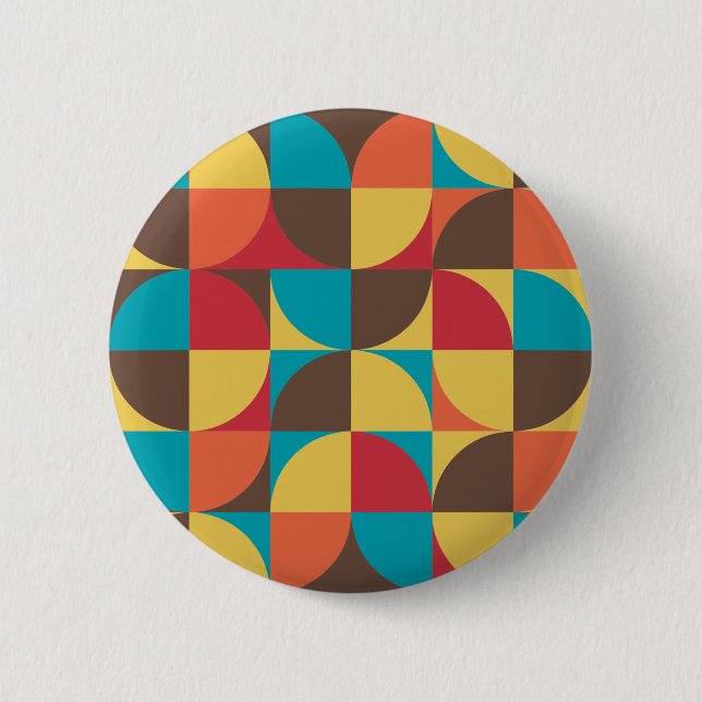 Abstract Geometric 110421v5 Button (Front)
