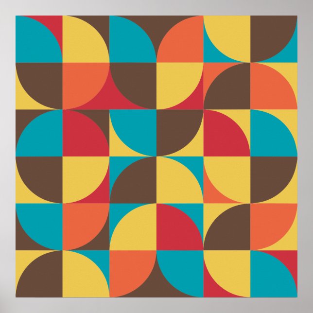 Abstract Geometric 110421v5 Poster (Front)