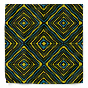Abstract Geometric African Aztec Pattern Geometry Bandana
