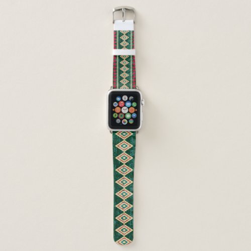 Abstract Geometric African Style Pattern Apple Watch Band